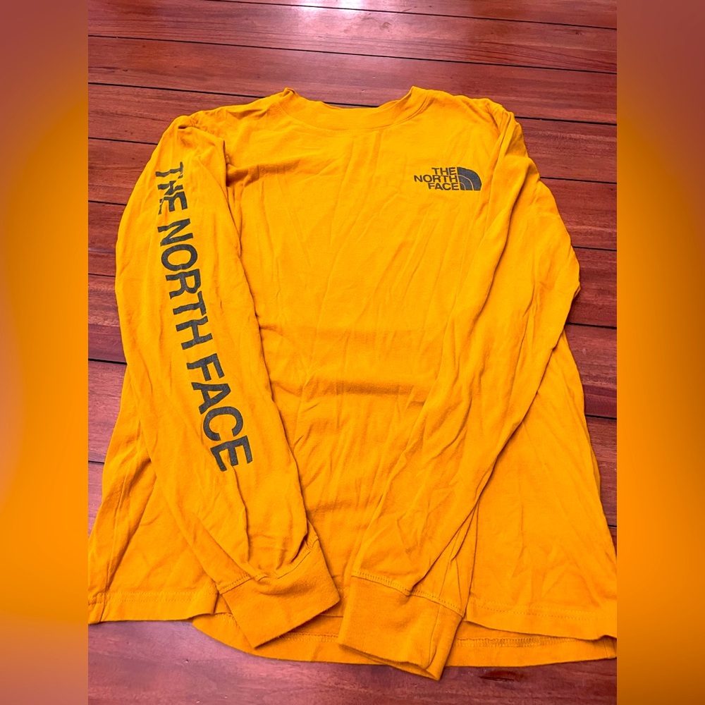 The North Face Men's Mustard Yellow Long Sleeve Tee